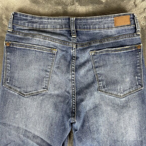 Judy Blue Jeans Womens Size 30 Distressed Mid Rise Relaxed Fit JB8271DK - Picture 4 of 12